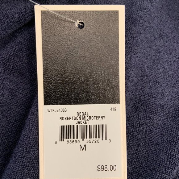 Juicy Couture Black Label Regal Robertson Microterry Jacket Y2K Dark Blue Size M - Picture 7 of 10